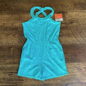 NEW Garnet Hill Eyelet Lace Shorts Romper XL/12-14